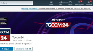Tgcom24 sbarca su LinkedIn