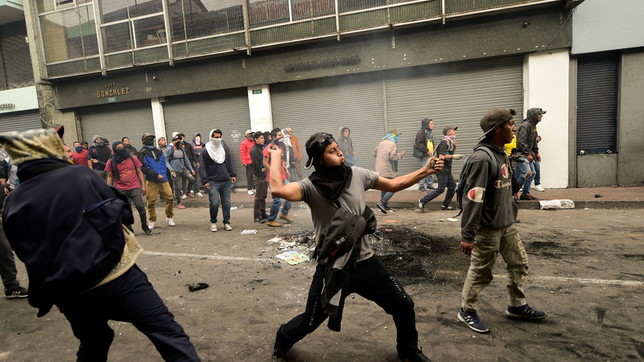 ecuador scontri manifestazioni