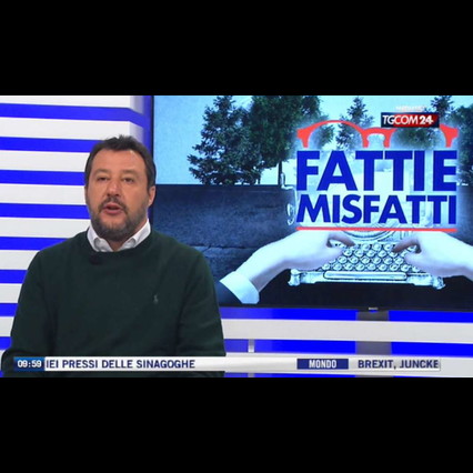 Salvini a Tgcom24: "Raggi, fare il sindaco non &egrave; il tuo mestiere"