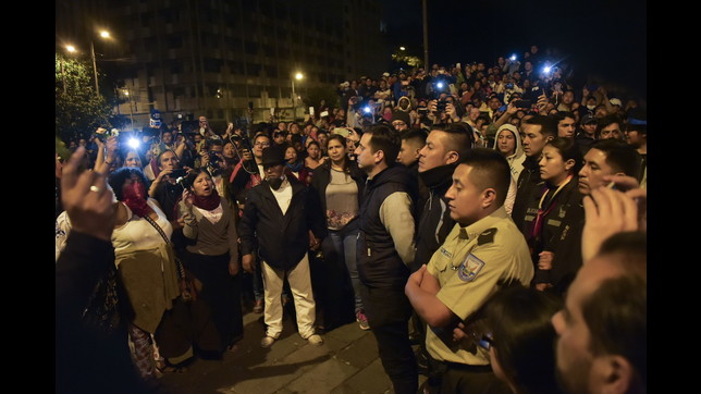 mondo, quito, ecuador, proteste, manifestazione