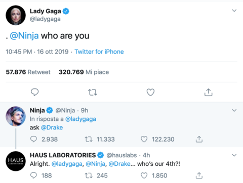 Fortnite - Lady Gaga - Ninja - Drake