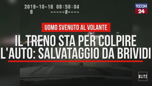 Utah, il treno sta per colpire l'auto: salvataggio da brividi
