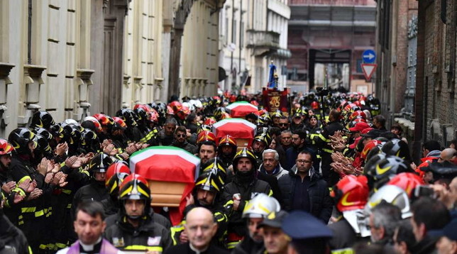 vigili del fuoco, funerali, esequie, alessandria, quargnento