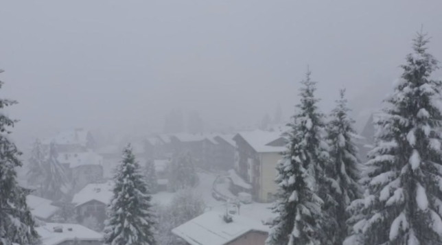 Maltempo, caos e disagi per neve sulle Dolomiti
