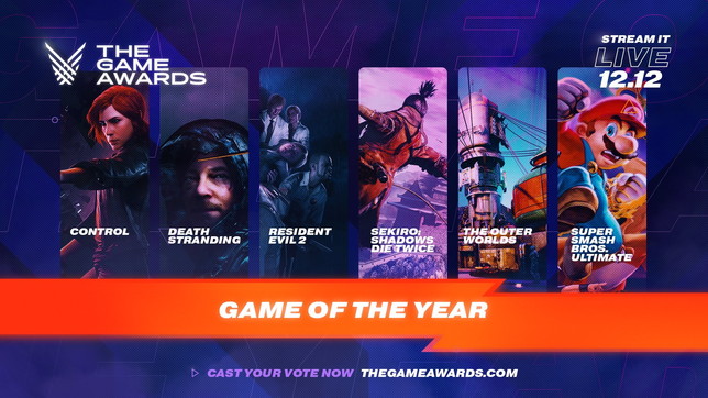 The Game Awards - Le nomination