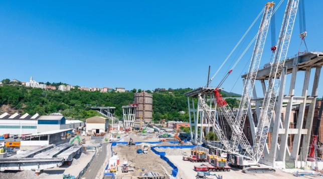 ponte genova, prima colata