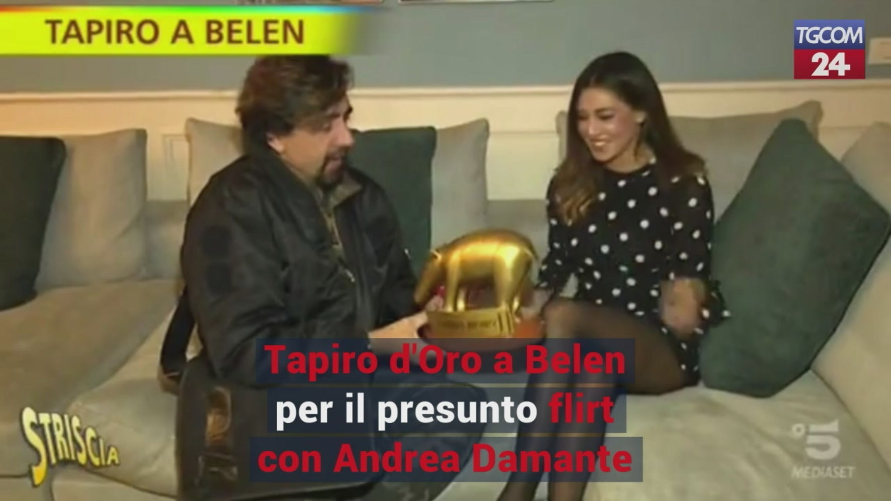 Tapiro d�Oro a Belen per il presunto flirt con Andrea