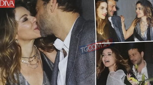 Claudia Gerini presenta Simon Clementi alle figlie