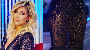 Wanda Nara trasparente e sexy per la prima puntata del Gf Vip 4 