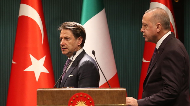 Giuseppe Conte, Recep Tayyip Erdogan