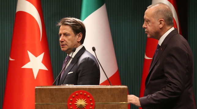 Giuseppe Conte, Recep Tayyip Erdogan