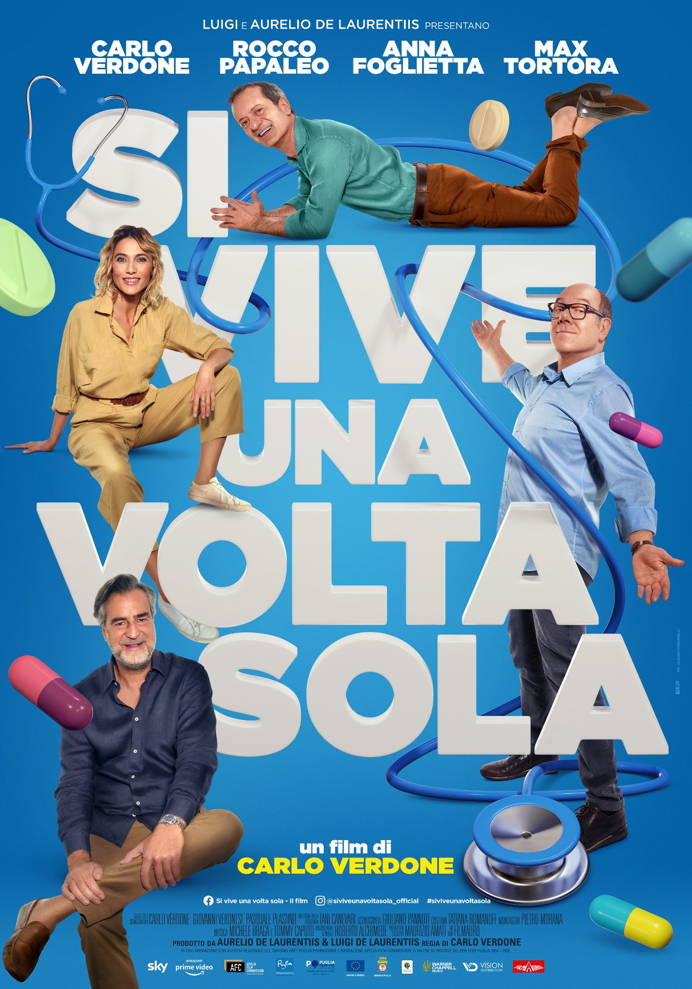 carlo verdone si vive una volta sola manifesto