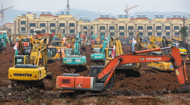 ospedale wuhan costruzione