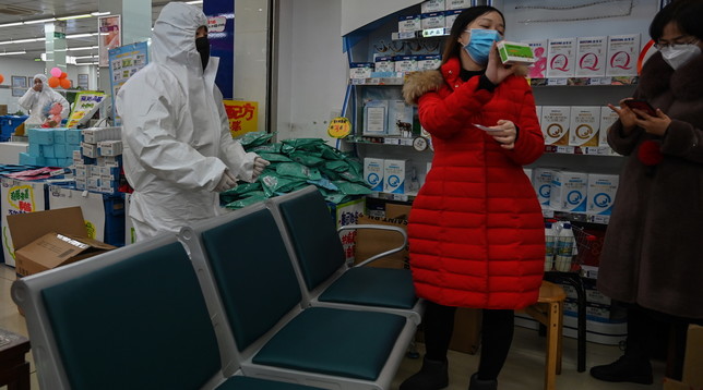 Virus Cina supermarket