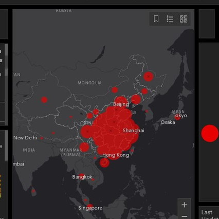 Coronavirus, la mappa del contagio in tempo reale