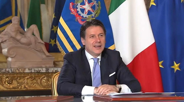 Giuseppe Conte Luca Parmitano AstroLuca