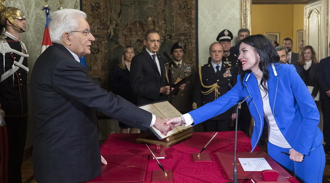 sergio mattarella, lucia azzolina, ministro dell'istruzione, giuramento