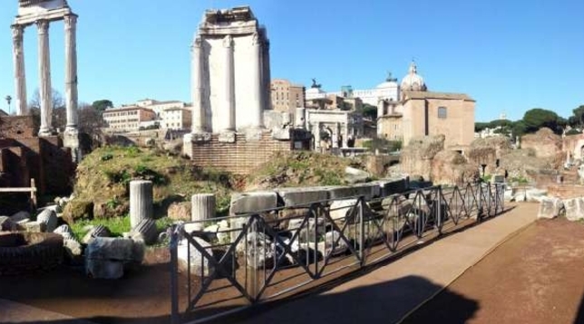 fori foro romano palatino roma pedonale