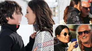Flavio Briatore ed Elisabetta Gregoraci sempre più vicini: giochi sulla neve con il figlio