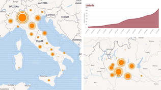 La mappa: la situazione dei contagi in Italia