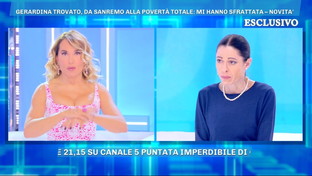 Gerardina Trovato a "Domenica Live": "Un benefattore mi ha trovato una casa dopo lo sfratto"