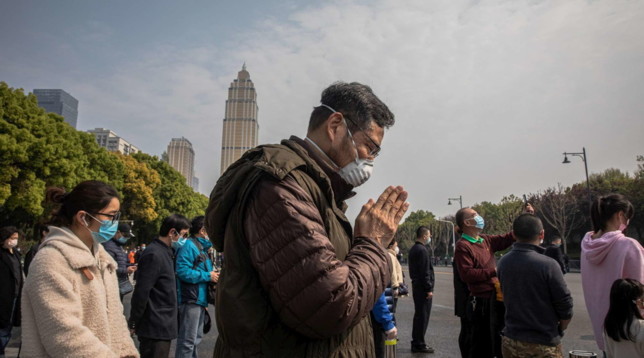 cina silenzio cerimonia vittima coronavirus
