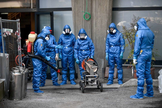 esercito russo sanificazione rsa