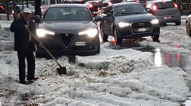 grandine grandinata Bergamasca Bergamo Valle Seriana