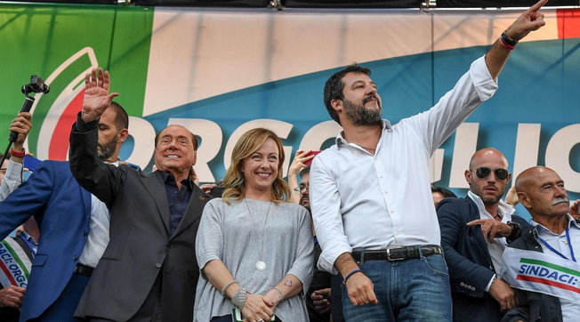 centrodestra Matteo Salvini Silvio Berlusconi Giorgia Meloni