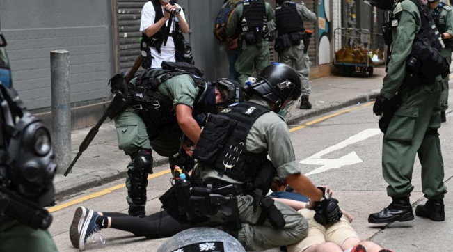 hong kong, proteste, scontri, manifestazione