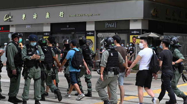 hong kong, proteste, scontri, manifestazione