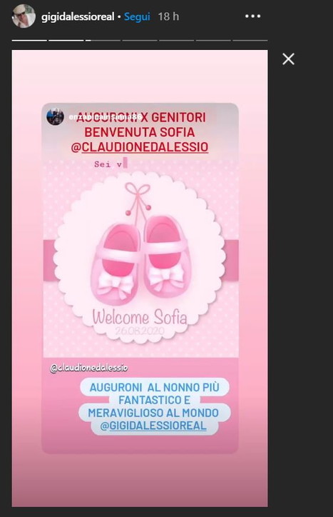 Claudio D'Alessio e Giusy Lo Conte sono diventati genitori