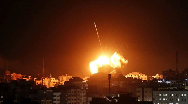 israele, razzi, verso gaza