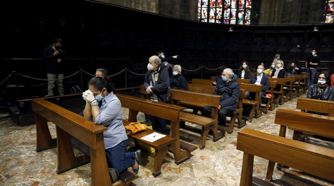 messe messa chiese chiesa basilica lockdown