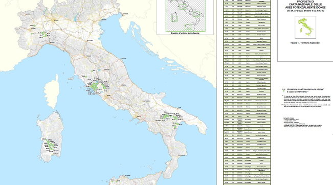 Deposito rifiuti nucleari, ok alle aree idonee in sette Regioni | Ecco tutti i Comuni coinvolti