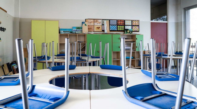 scuole chiuse scuola banchi generica