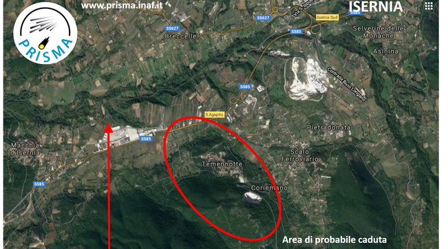 Molise, il paesino Sant'Agapito (Isernia) forse colpito da un meteorite