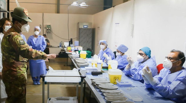 Francesco Paolo Figliuolo, Hub vaccinale MalpensaFiere