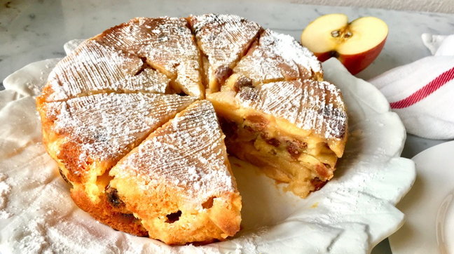 Torta di mele rovesciata