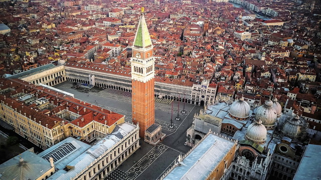 Italia, monumenti, piazze, drone, vista dall'alto