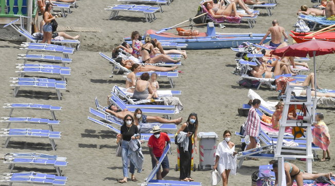 spiaggia, mare, covid