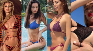 Da Taylor Mega a Lorella Boccia: i bikini delle vip sono striminziti e colorati 