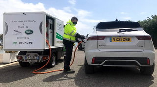 E con a E-GAP la ricarica per Jaguar I-Pace arriva con il furgone