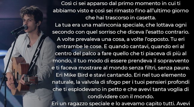 Maria De Filippi: "Eri sensibile e speciale"