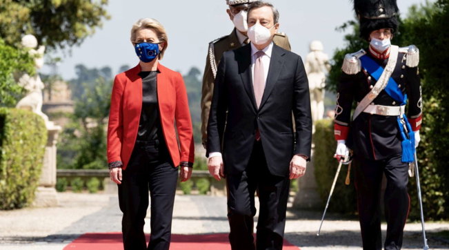 draghi e von der leyen