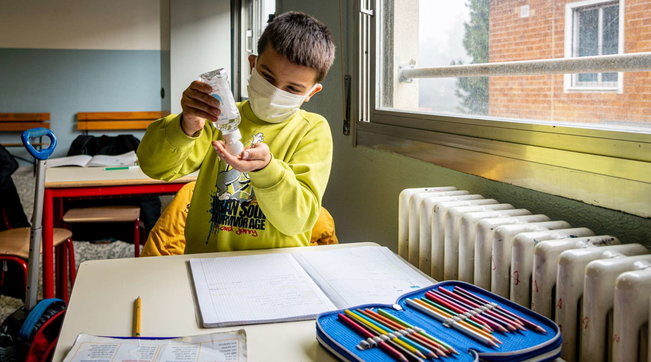 mascherine bambini milano elementari