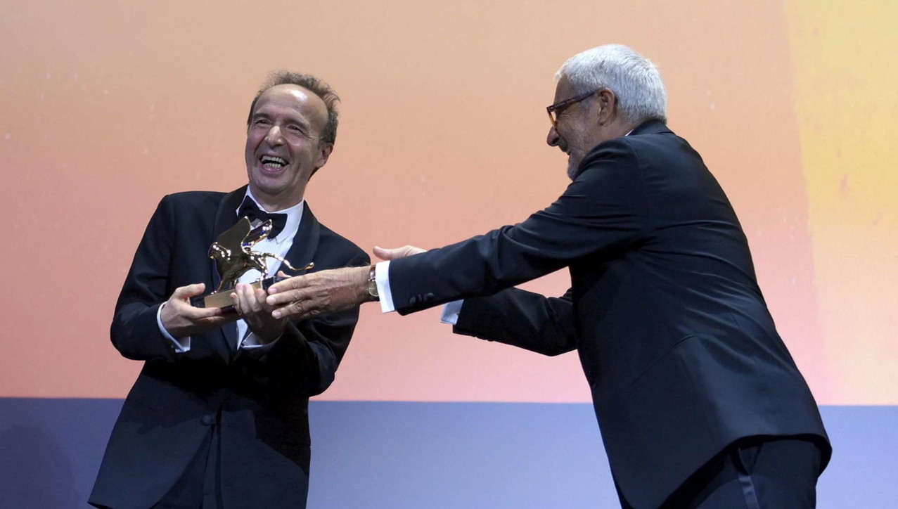 Leone d'Oro alla carriera, lo show di Roberto Benigni a Venezia
