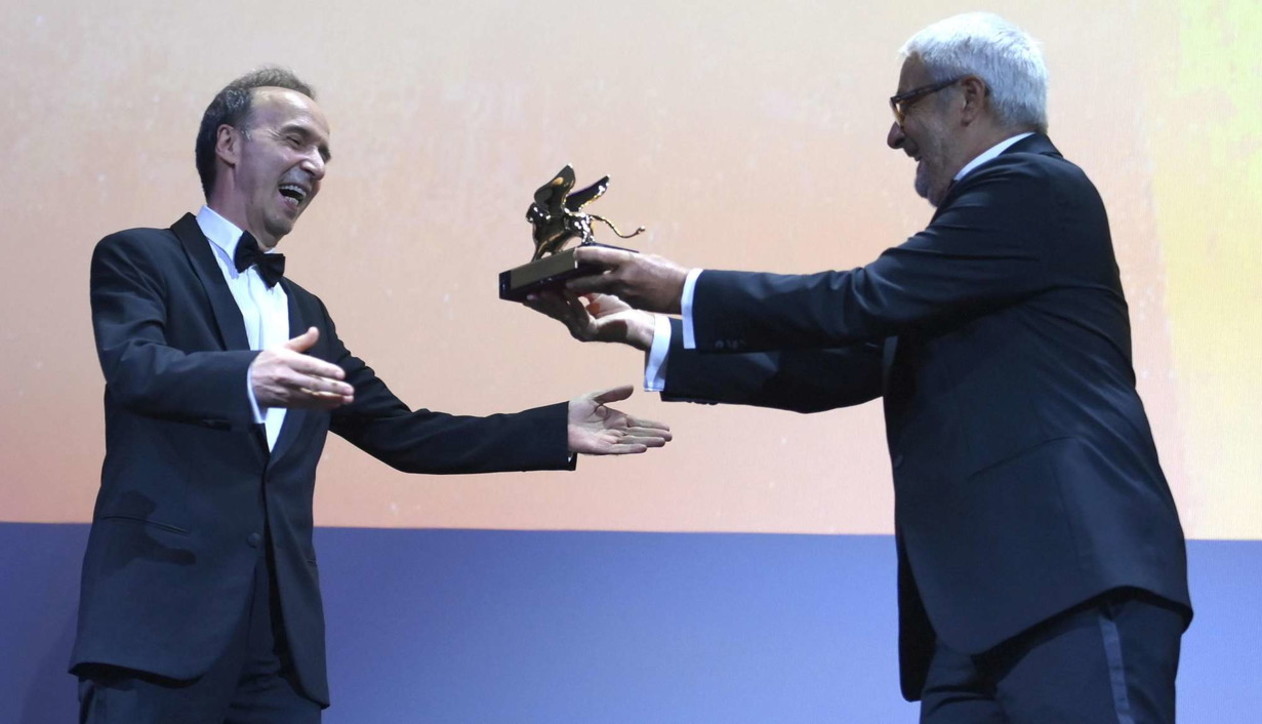 Leone d'Oro alla carriera, lo show di Roberto Benigni a Venezia