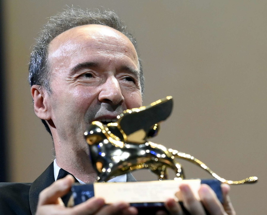 Leone d'Oro alla carriera, lo show di Roberto Benigni a Venezia