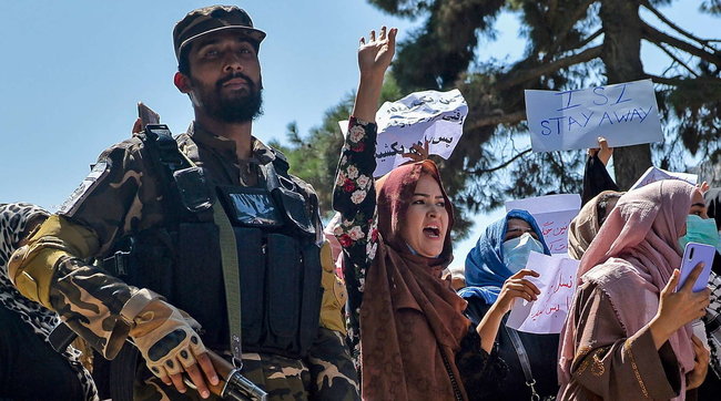 afghanistan protesta manifestazione donne kabul